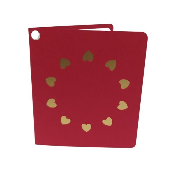 Tarjeta <br> Circulo Corazones