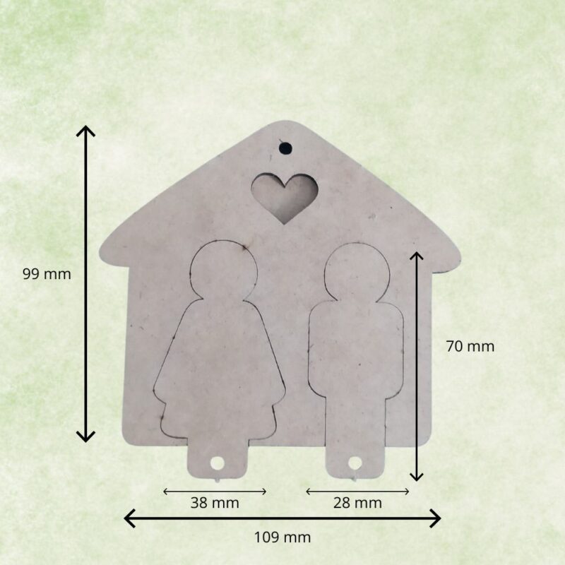 LLAVEROS DE PAREJA DULCE HOGAR - Imagen 2